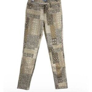 J.McLaughlin Lexi Jeans Patchwork Cotton Stretch Size 4